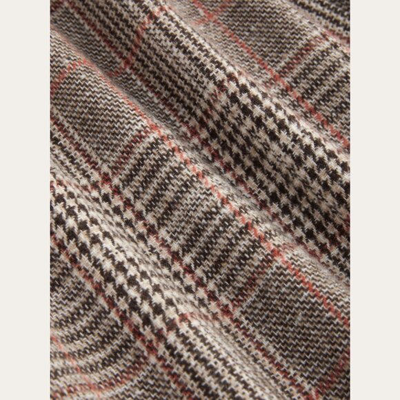 Belted High Rise Houndstooth Trouser - Picture 4 of 7